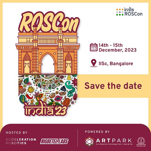 OpenRoboticsOrg's tweet photo. Here is your #ROS news for this week:
🇮🇳 ROSCon India announced!
🇮🇳 ROSCon talks published
🇮🇳 Long range comms tutorial
🇮🇳 An amazing pick-and-place demo
🇮🇳 Name the @GazeboSim I release
🇮🇳 NYT on construction robots
🇮🇳 Atlantic on ♻️ robots
🇮🇳 More!

https://t.co/SLTObgcEG0 https://t.co/GFze3shyCp