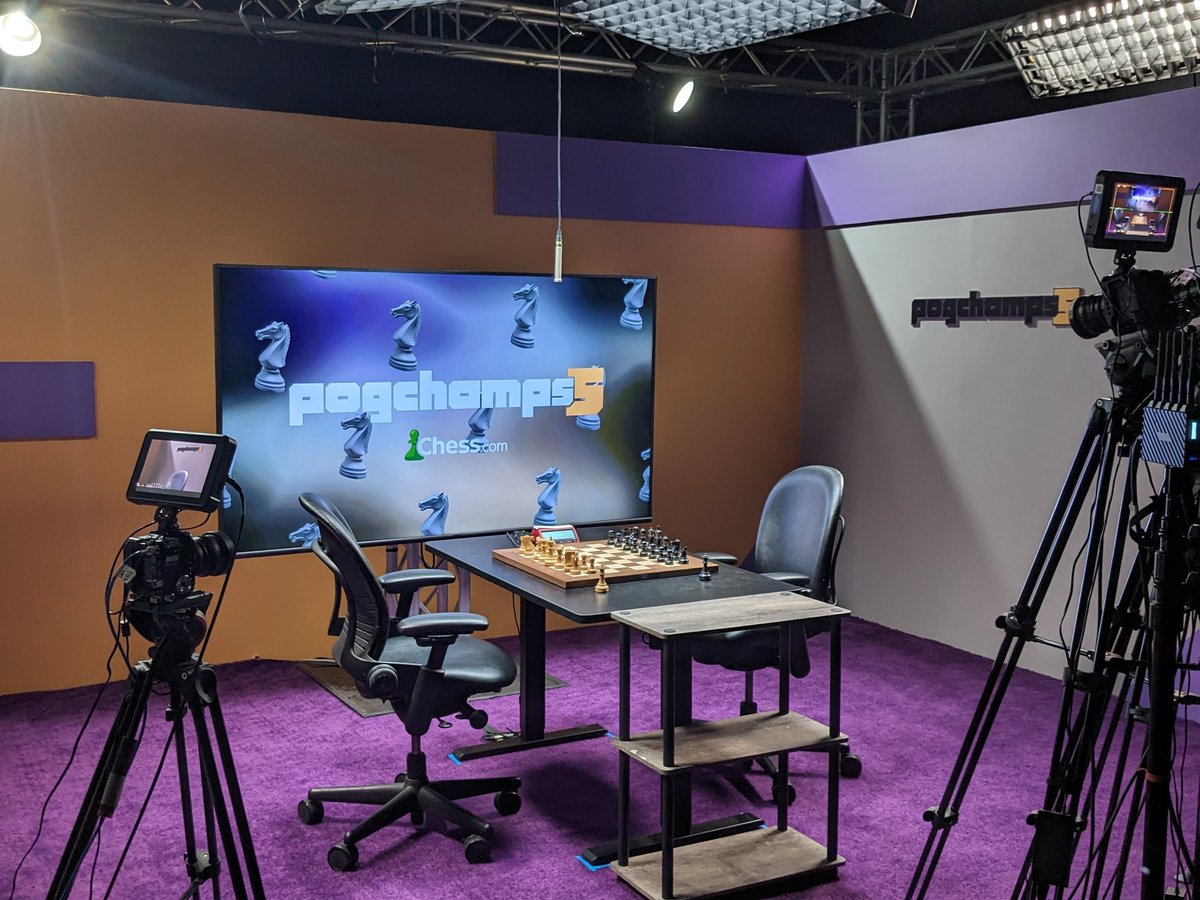 We're live from LA with <a href="/LudwigAhgren/">ludwig</a> for the PogChamps 5 finals! Can't wait to see streamers try their hand at over-the-board chess