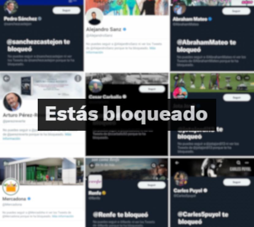 offensiveprank's tweet image. Aprovechando que pronto Twitter va a eliminar la opción de bloquear, abro hilo con todas las cuentas que me han bloqueado