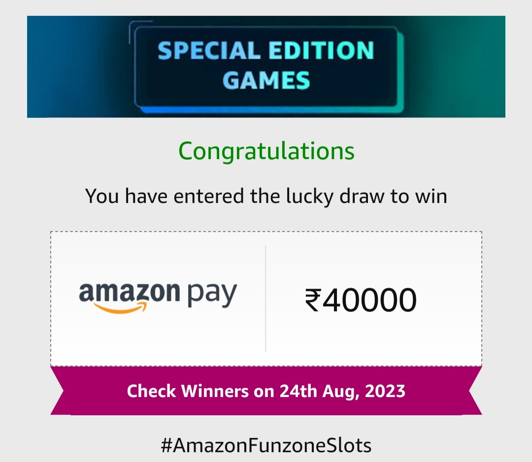 MoonSanket's tweet photo. #AmazonFunzoneSlots
@amazon https://t.co/BpjJ6oz9nk