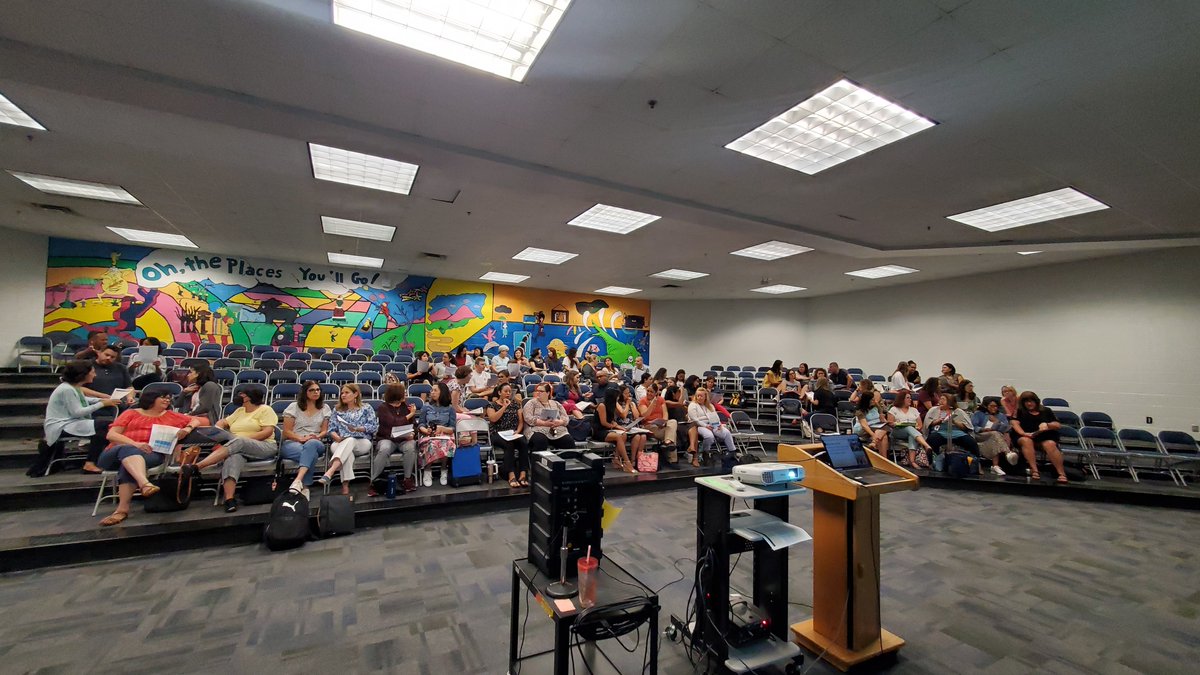 August 16 FLES-LTC County-wide In-service. Big celebrations and productive time to reconnect, work together and learn from each other. Thanks to all FLES teachers for their unwavering commitment to make our program strong. #FCPSFLES #FCPS
