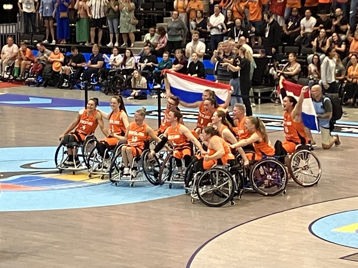 Nederland Europees kamioen!!! Rolstoelbasketbal dames 58-36 tegen Engeland 🍾🍾🍾🏆