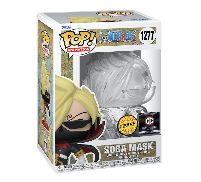 RandomNews73258's tweet photo. 🇫🇷 | #FunkoPop Animation One Piece Soba Mask #1277 disponible sur la #Fnac 

✨| 1 Chance sur 6 d’avoir un Chase 
🛍️| 18,99€ 
📌| https://t.co/XEd3dWraTt

#Funko #funkoonepiece #ONEPIECE #chasefunko #funkonews https://t.co/fkuYO5jMjd