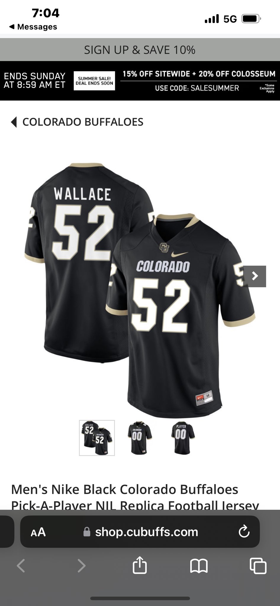 Men's Nike Black Colorado Buffaloes Pick-A-Player NIL Replica Football  Jersey