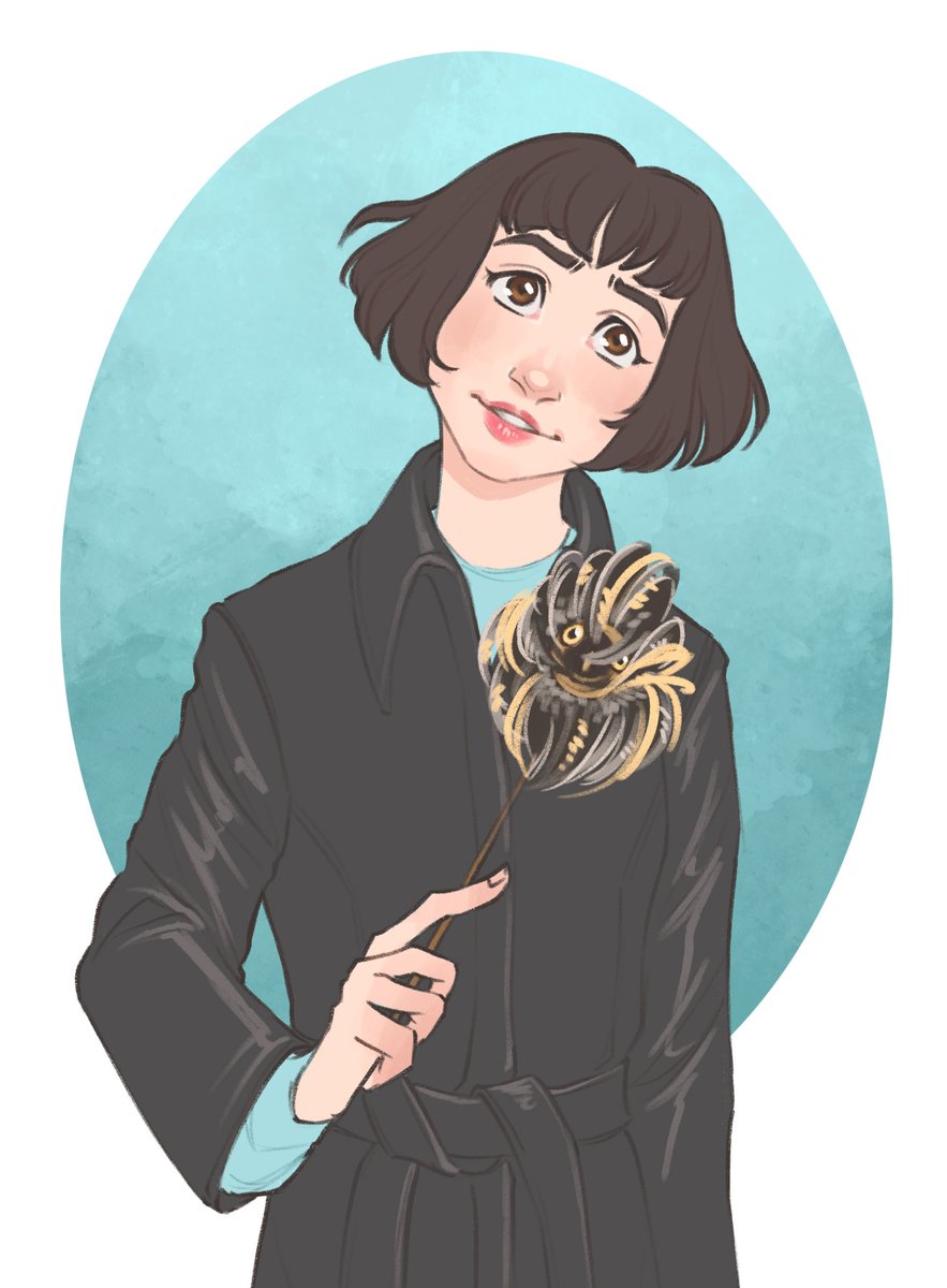 This Auror loves big cats, isn't she?..
#AugustNineTeenie2023 #FantasticBeasts #TinaGoldstein