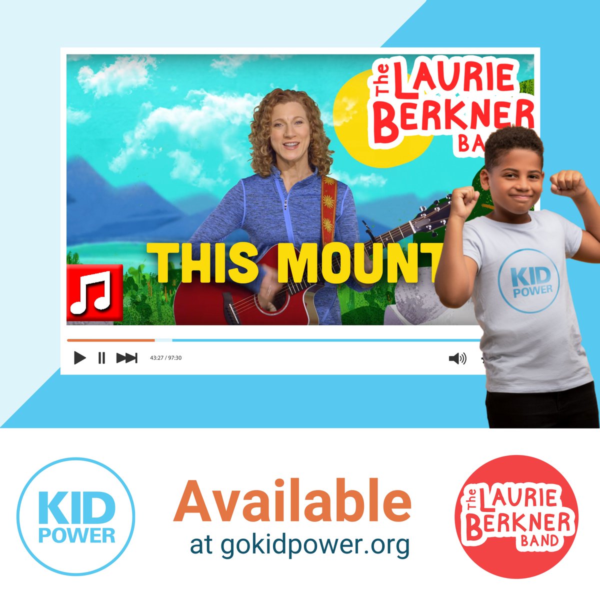 @LaurieBerkner will have your kiddos dancing their little hearts out! Believe it when we tell you that there is no better way to get them up and moving while saving lives along the way! So, join in on the fun! Link in bio. Link: gokidpower.org