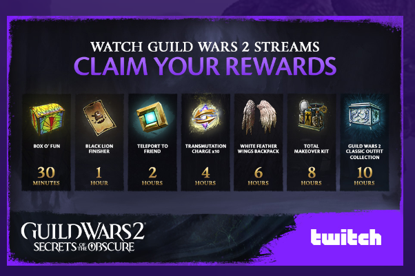 Primordialmuk's tweet photo. Apparently #GW2 heard I had big plans for an all day stream on Tuesday and activated twitch drops to make it even better. Now everyone tuning in gets free stuff, AND a chance at winning giveaways.
Thanks ya'll! https://t.co/IE6EwJ8ep2
