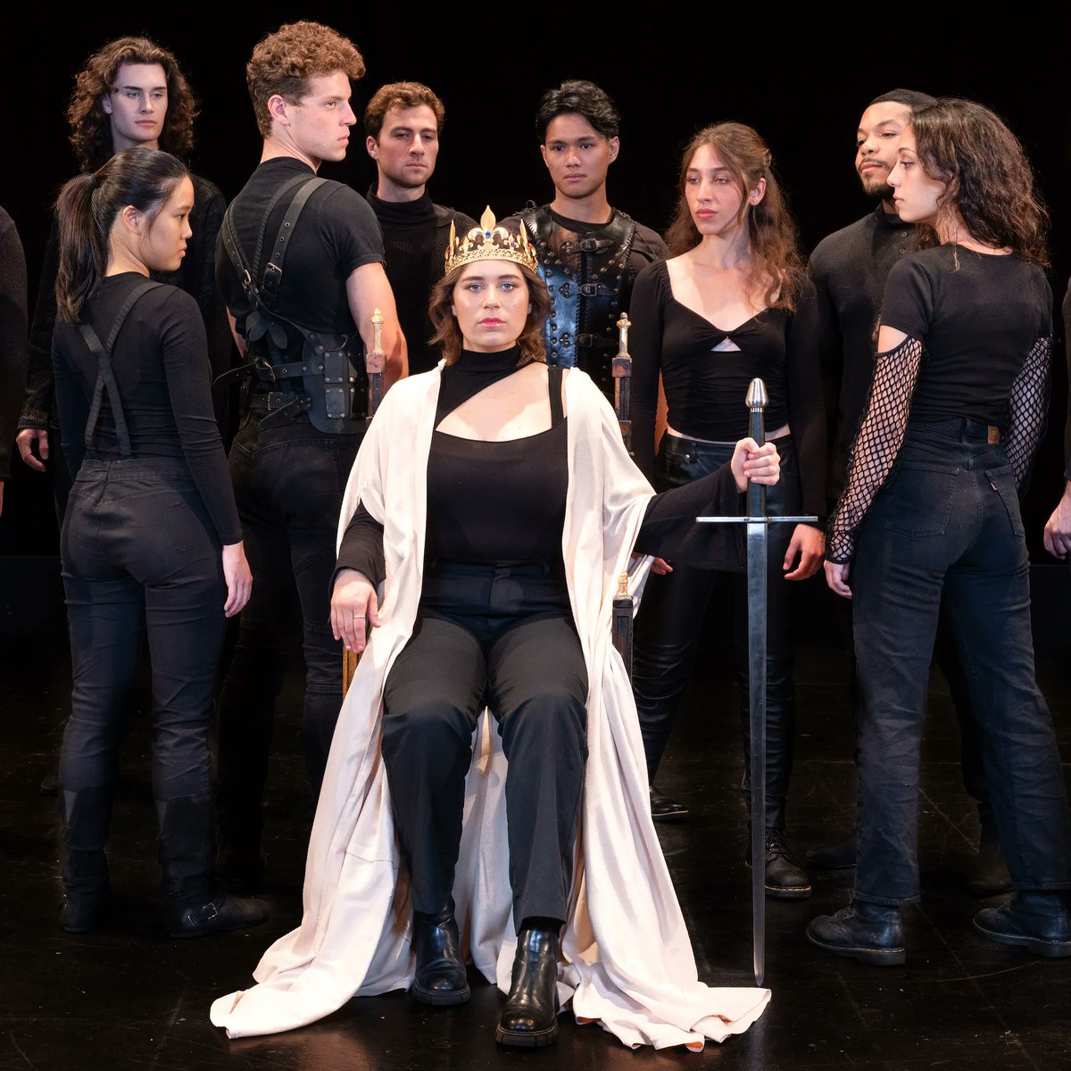 ucsbTD's tweet photo. We have heard the chimes at midnight🔔 🕛 You'll hear them ring August 22-24 for Irwin Apple’s adaptation of Shakespeare’s history plays, The Death of Kings👑 
Visit the Hatlen Theater to witness the rise &amp; fall of some of history's most notorious monarchs!
Free! RSVP link in bio https://t.co/AA6BbwEG9v