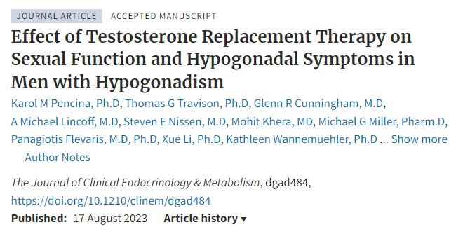 Exciting news from the TRAVERSE Study! 🎉 Involving 5204 men aged 45-80 with CVD risk, the Sexual Function Study focused on 1161 with low libido. Results show that 2 years of testosterone replacement boosted sexual activity, desire, and hypogonadal symptoms, but not erectile…