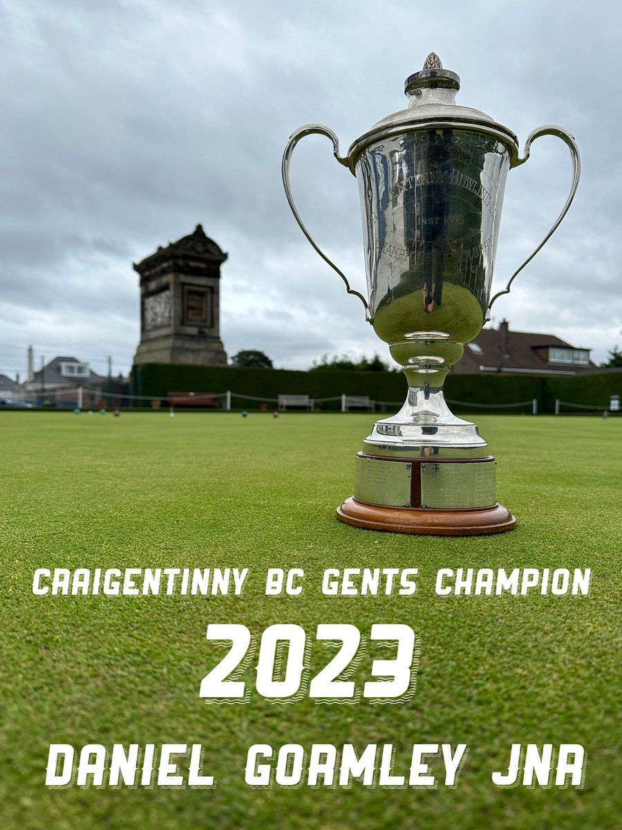 Craigybowls's tweet photo. @DanielGormley1  
Craigentinny bc     
Gents Champion 2023 https://t.co/OEqlk5j3XR
