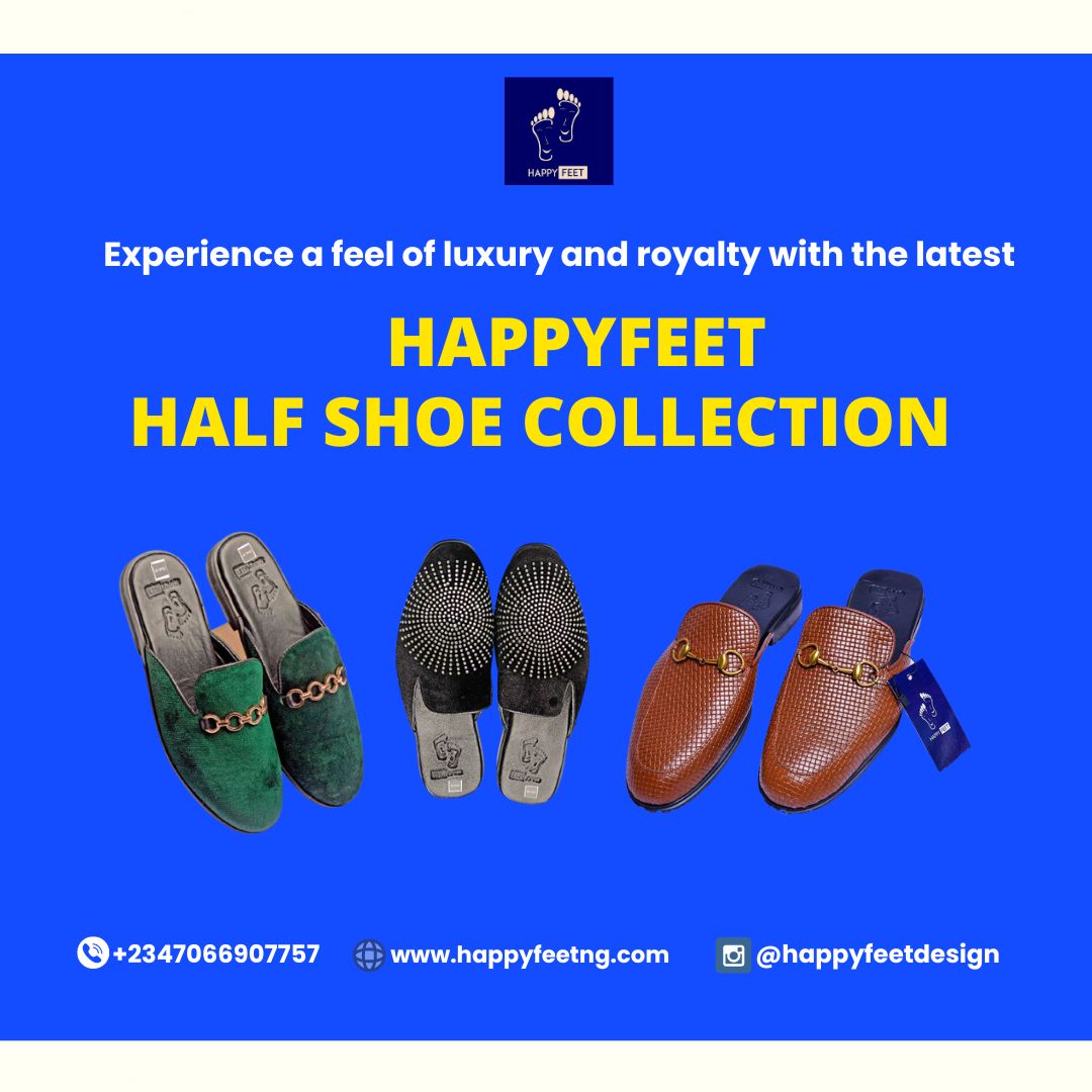 Half shoes are trendy and chic for every kind of outing. 

We have original, handmade half shoe collection for your every event. 

Visit our website to start placing your orders today!

#happyfeetdesign #handmadeshoes #handmadehalfshoe #royalfootwear #luxuryfootwear