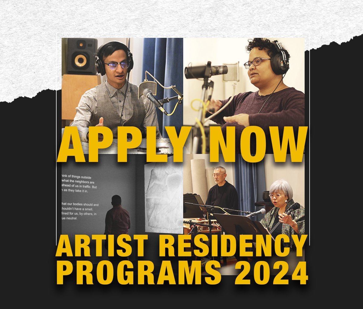 jackstrawarts's tweet photo. Apply Now! https://t.co/b6MyXkFXgA
Writers Program Deadline: Wednesday, November 1
Artist Support and New Media Gallery Program deadline: Monday, November 27
#JackStrawWriters #JackStrawArtists #RecordingStudio #Seattle #SeattleRecordingStudio #ApplicationsAreOpen https://t.co/4ytOgyokXp