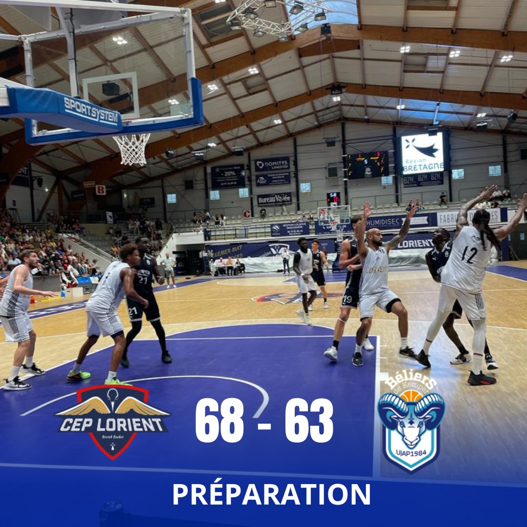 FRBasketteur's tweet image. 🇫🇷 Préparation : Lorient bat les Béliers de Kemper ! 

✅ Pour le premier match de préparation des deux équipes, c'est Lorient qui s'impose face à Quimper 68-63.