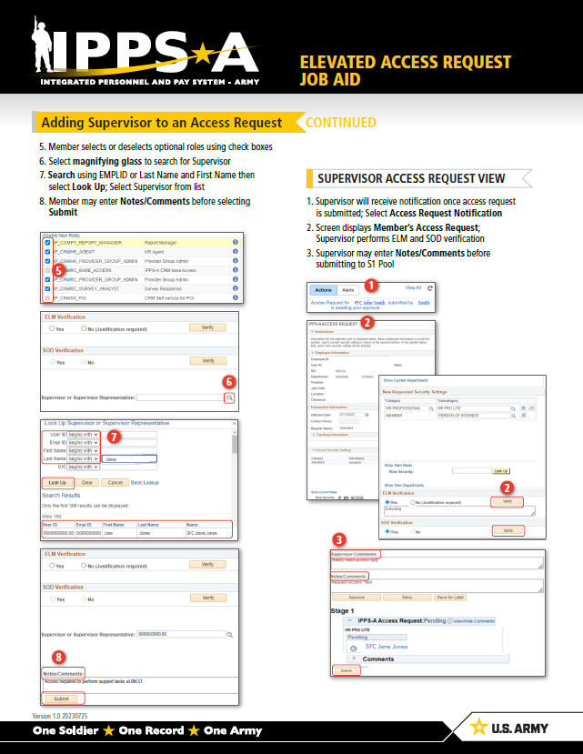 IPPSArmy's tweet photo. Make sure to review this new job aid for Members and Supervisors to execute an elevated access request through the Access Request tile. #IPPSATraining #JobAid
FB Group: https://t.co/PUju1axvS6
S1Net: https://t.co/Vp4TuOUXYa https://t.co/W9sMCrV7l9