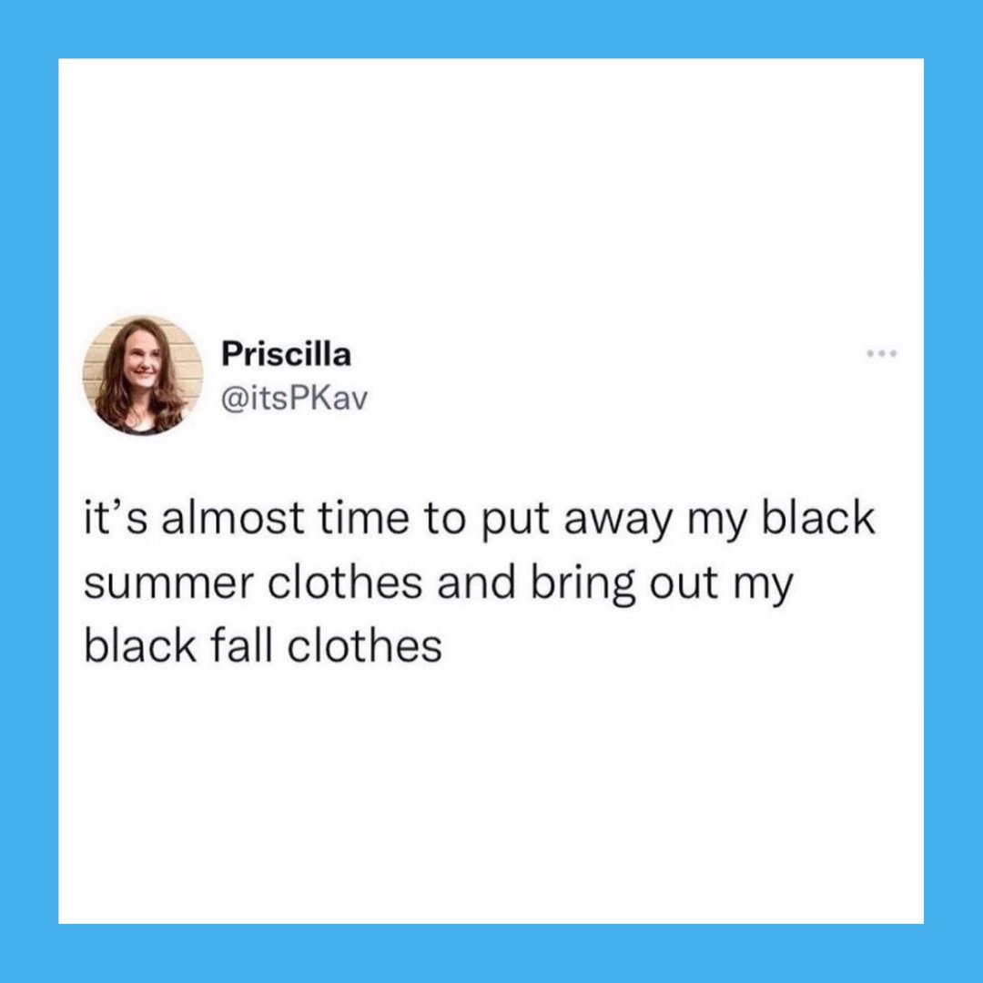Big yearly wardrobe change! 🖤