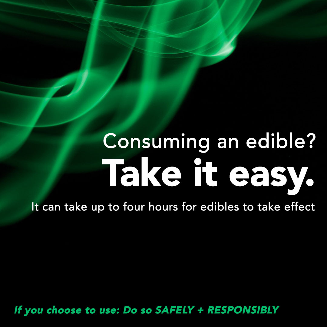 ⚠️ Don’t test your limits with edibles! If you decide to consume an edible, remember that it can take hours before you feel the full effect.
Start low and GO SLOW!

#HarmReduction #CannabisHarmReduction #SafeConsumption #StartLowGoSlow #PublicHealth #PartySafe