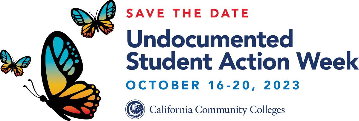 CalCommColleges's tweet photo. Mark your calendars for the 7th Annual California Community Colleges’ Undocumented Student Action Week (USAW) on October 16 - 20, 2023.
Stay tuned for additional details. Please email undocuinfo@foundationccc.org for more information.
#USAW2023
#CCCforUndocu
@FoundationCCC https://t.co/3eDaxzgu8f