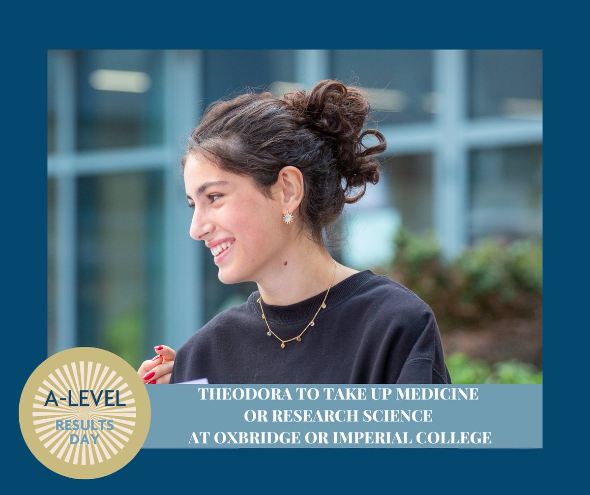 BlackheathHigh's tweet photo. An exciting career in Medicine or Research Science is just around the corner for Theodora, as she hits the top grades in Biology (A*), Chemistry (A*) and Maths (A).  🌟 📷 #WhereGirlsBoldlyGo #ALevelresults2023 #ALevelResults #GDST #GDSTFamily #GDST150 #GDSTSpirit #GirlsFirst https://t.co/L9uDHLVMZT