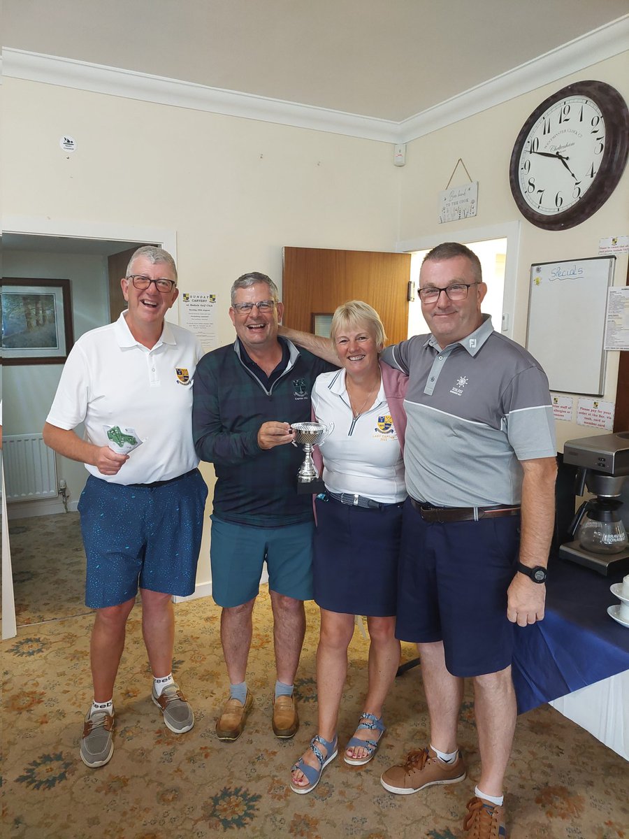 BedaleGC's tweet photo. A great day today to thank our sponsors for their support throughout the year!
Congratulations to the 2023 winners, Deansbury Kitchens , also well done to Tim Brown from Emma Brown Interiors for best individual score. Also to Steve Durrans who scored an albatross 2 on the 2nd! https://t.co/vEHJpCFVYt