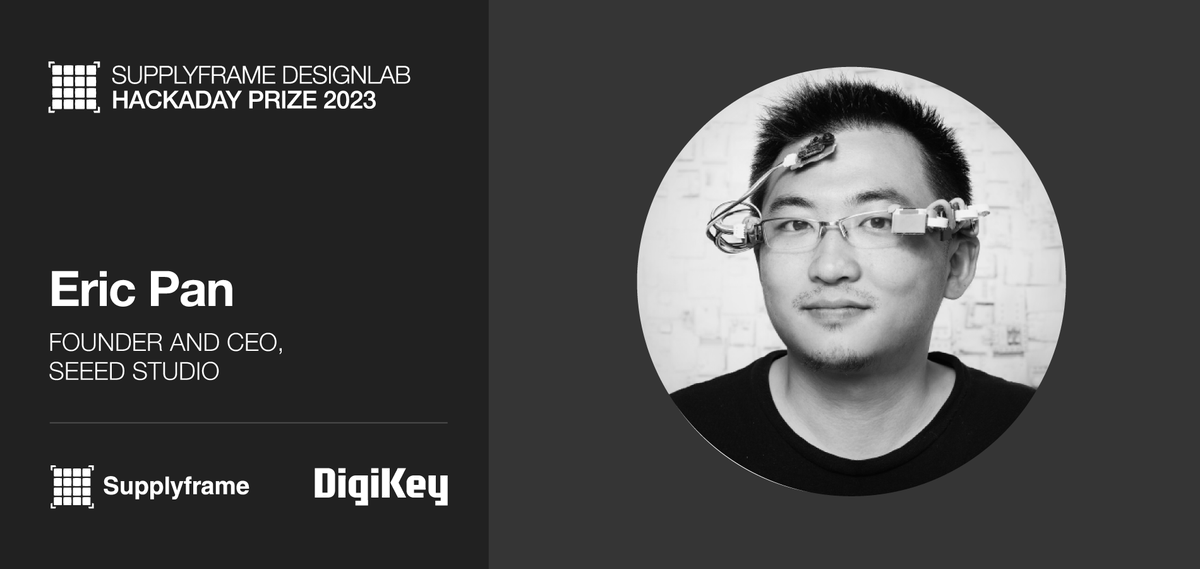hackaday's tweet photo. #MeetOurJudges: The 2023 #hackadayprize Challenge 05 is underway, and we want you to meet our judges!
Eric Pan is the Founder & CEO of Seeed Studio, Chaihuo makerspace, & Producer of Maker Faire Shenzhen. Learn More➡️ https://t.co/6lE7SQ9s2p
Powered by @digikey & @supplyframe https://t.co/lor1b7bDgs