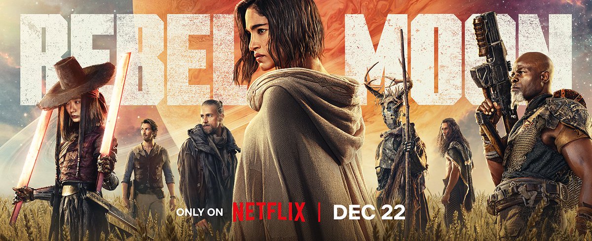 New poster for 'Rebel Moon' Streaming to Netflix on Dec 22