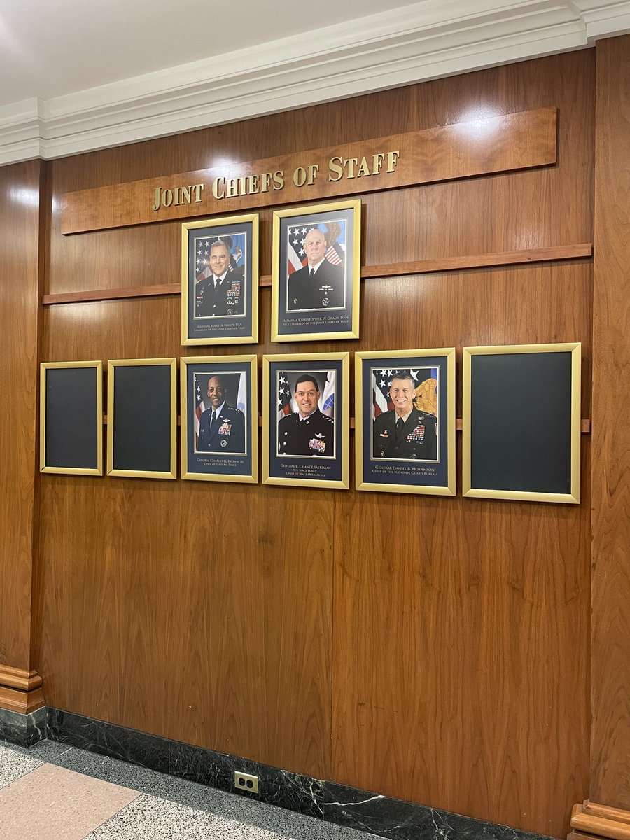 NoLieWithBTC's tweet photo. Thanks to Tommy Tuberville (R-AL)’s blockade, 3 of the 8 seats on the military’s joint chiefs of staff are now empty for the first time EVER in history.

He is doing this because he wants to block women in the military from having reproductive rights. 

(photo per @laraseligman) https://t.co/quEmEF2J7d