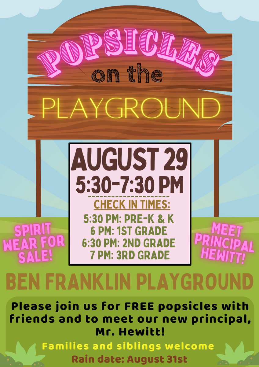 Ben Franklin Elementary School PTO tweet media