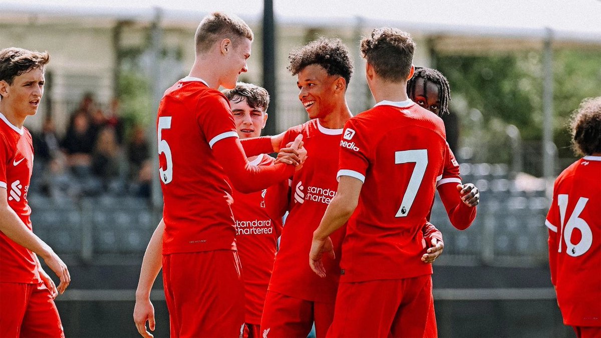Not only did Trent Kone-Doherty (17, forward) make his debut in the PL2 for Liverpool's U21's this evening but he also scored the only goal for the Reds as they drew 1-1 with Derby. Got a very good prospect on our hands alright. ☘️ #greenshoots