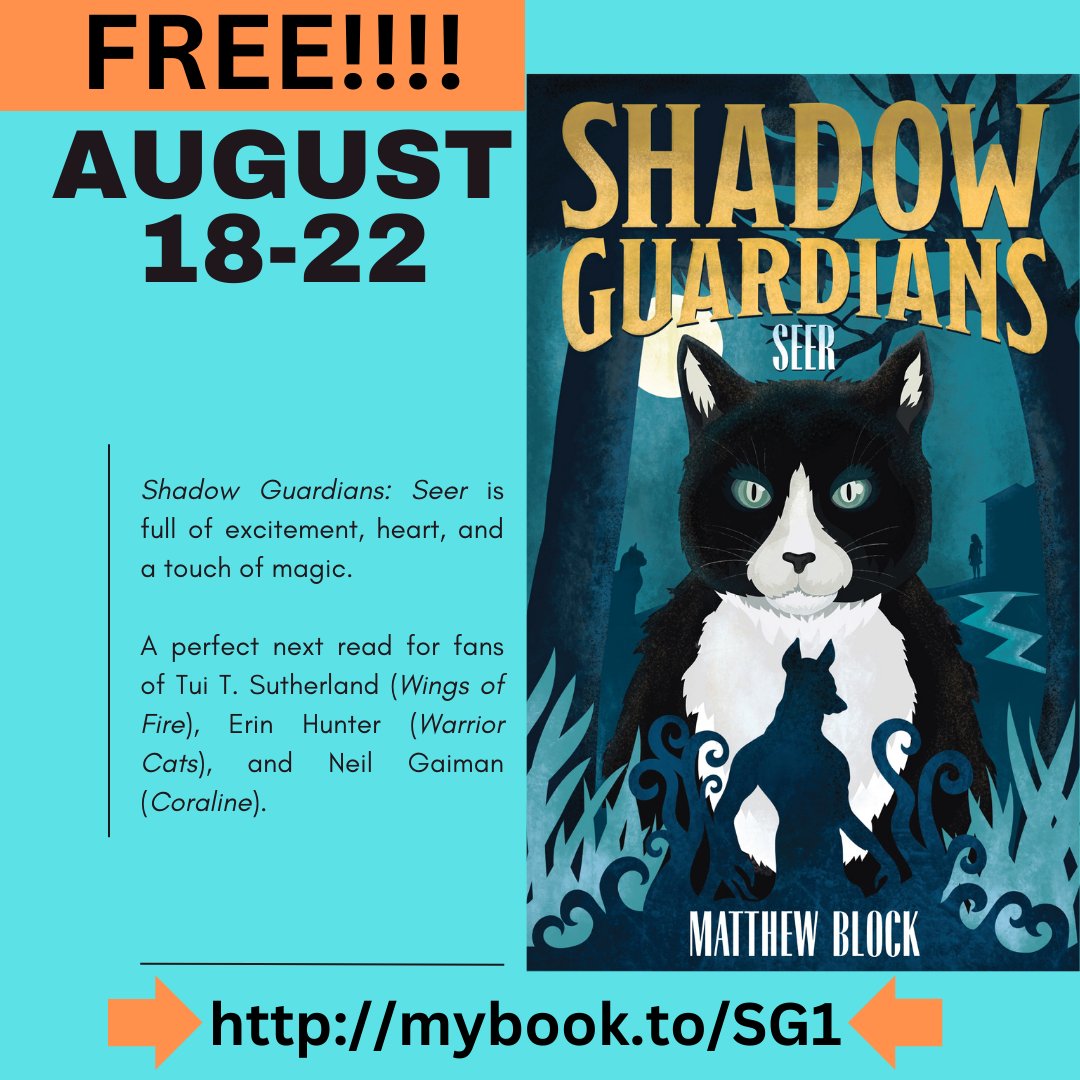FREE today through August 22nd! Get your copy now. mybook.to/SG1 
#cats #warriorcats #fantasy #booksforkids
