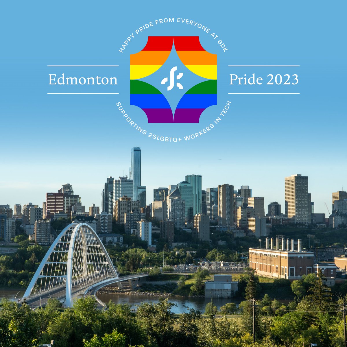 sdktek's tweet photo. Excited for the #EdmontonPrideFest in #YEG  from Aug 18-26! #Edmonton will be bursting with colour, love, and unity!🏳️‍🌈 Visit https://t.co/tNrYTK7jyJ for event listings. https://t.co/wLW9Maprf1