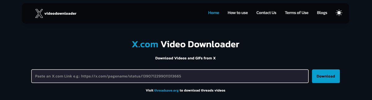 X Video Downloader tweet media