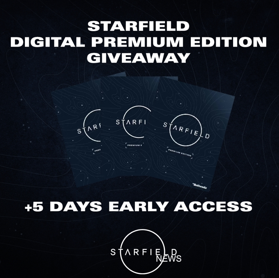 Friday giveaway 3 of 4! Let's up the stakes. Looking to play on September 1st? I'm giving you the chance to win 1 of 3 copies of #Starfield Digital Premium Edition on Xbox or PC! To enter, simply follow this account and RT/Repost this post! (Ends August 25th - Worldwide)