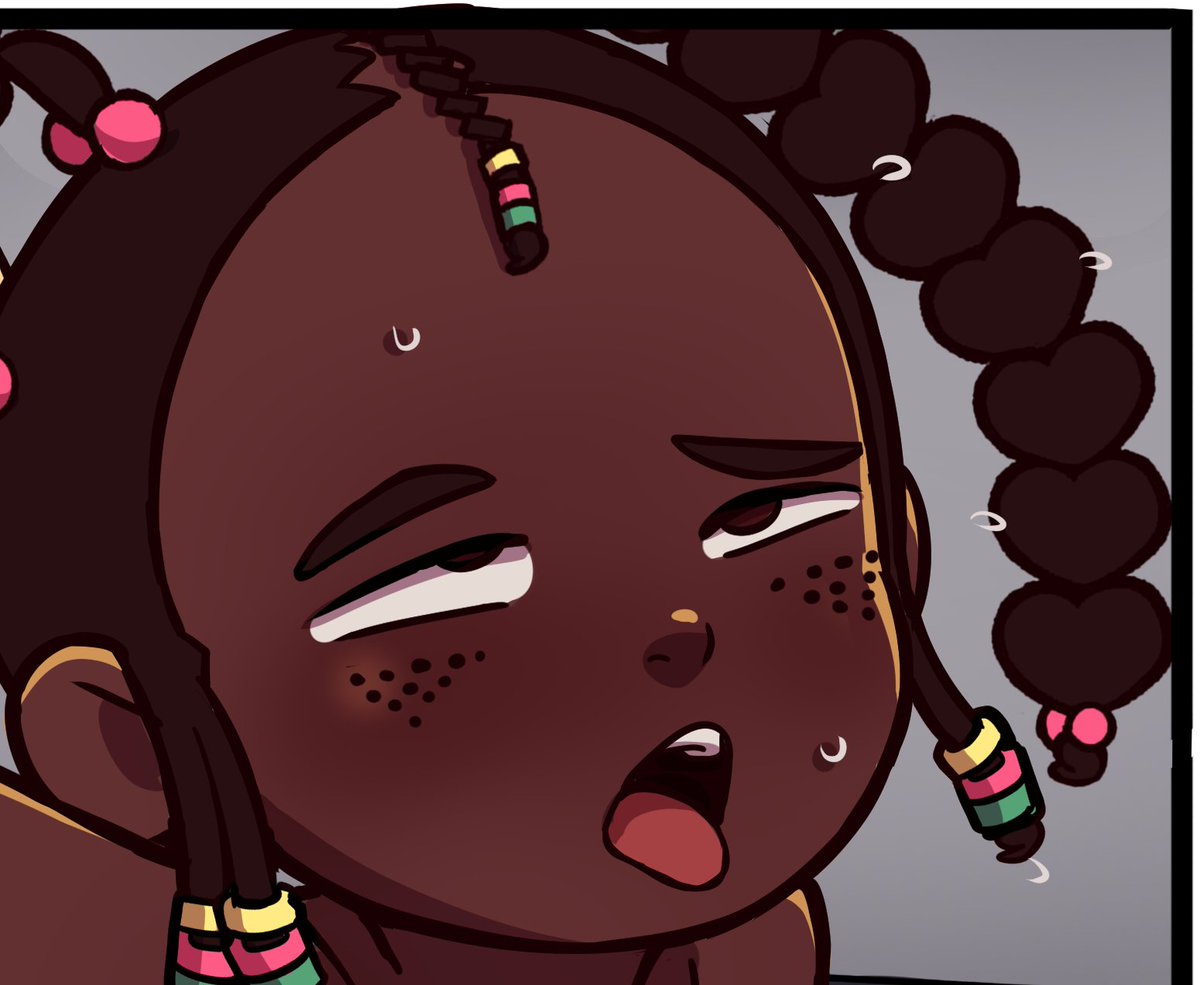 Emma is sweating and panting her brains out, but what... 