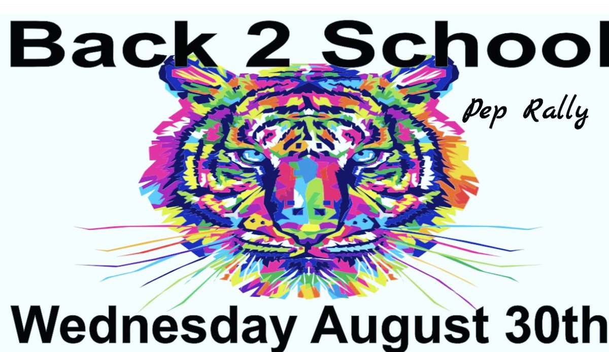 Let’s ring in this new school year with a #back2school pep rally! Here we go TMS it’s time to #orangeout for the Tigers and for this year! We are #countingdown the days until Wednesday August 30th! See you there! 🐅🧡🧡🧡🧡🐅