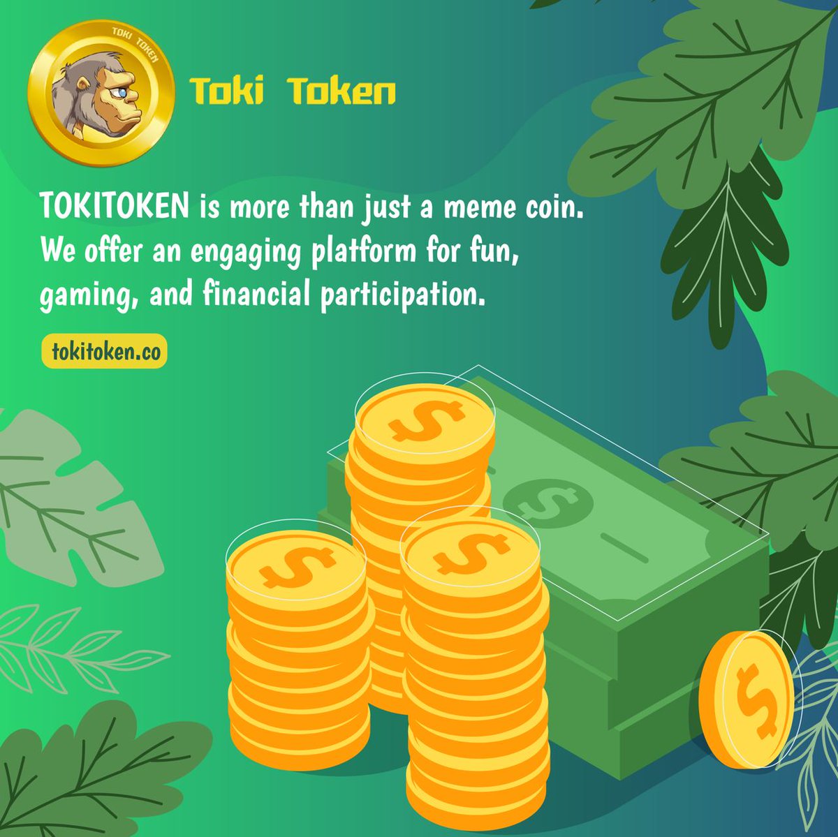 Toki_Token's tweet photo. TOKITOKEN is more than just a meme coin. We offer an engaging platform for fun, gaming, and financial participation.
#TokiToken #Toki #cryptonews https://t.co/RZDPkc7Wz3