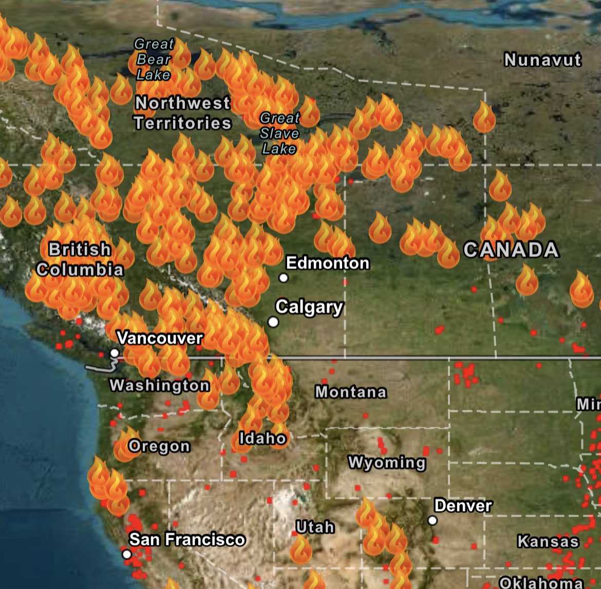 David_Moscrop's tweet image. This looks like a map you see in a video game right before game over.