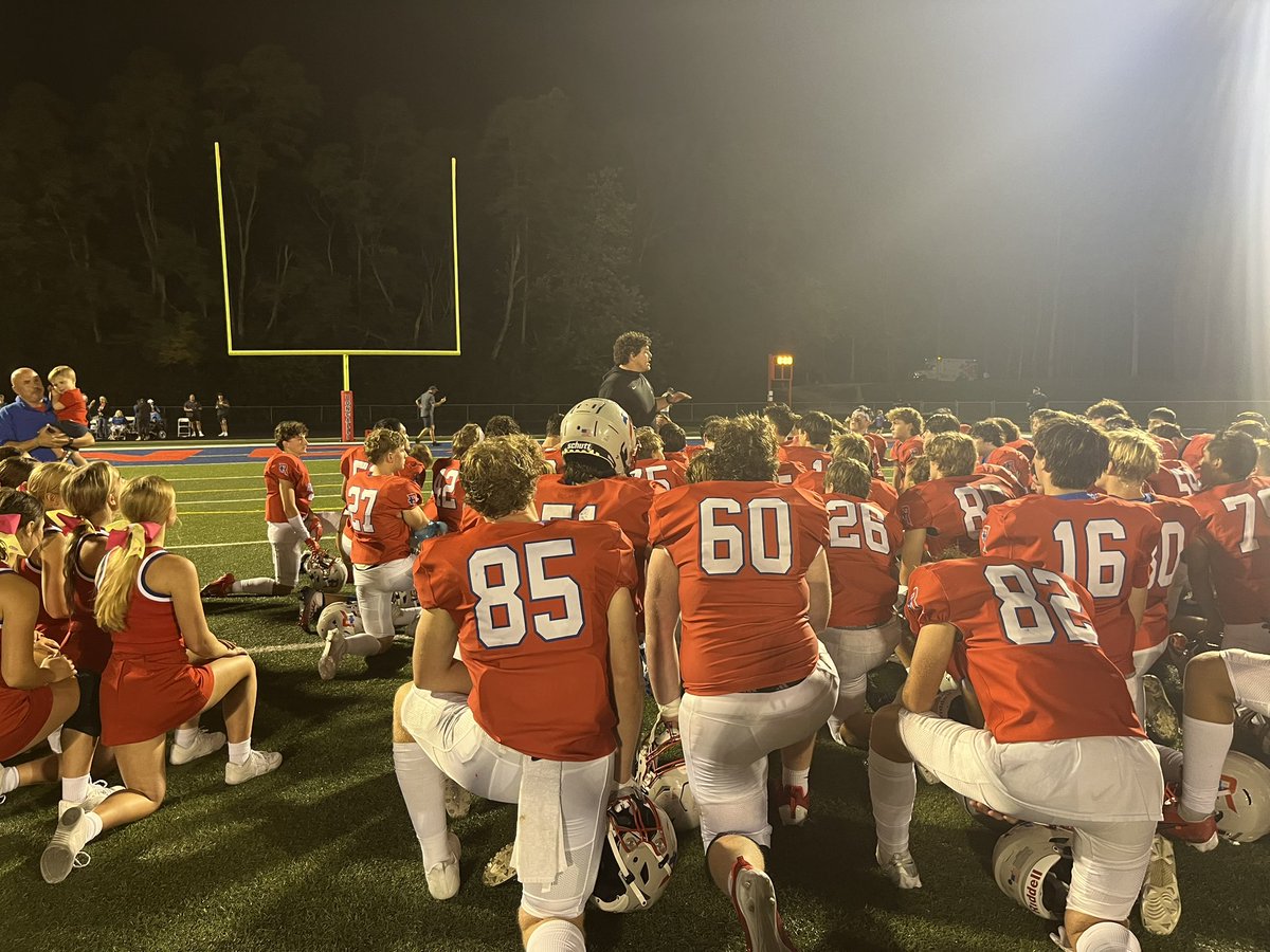 RoncalliFB's tweet photo. Coach Q post game words of wisdom https://t.co/rSiha1cGcH