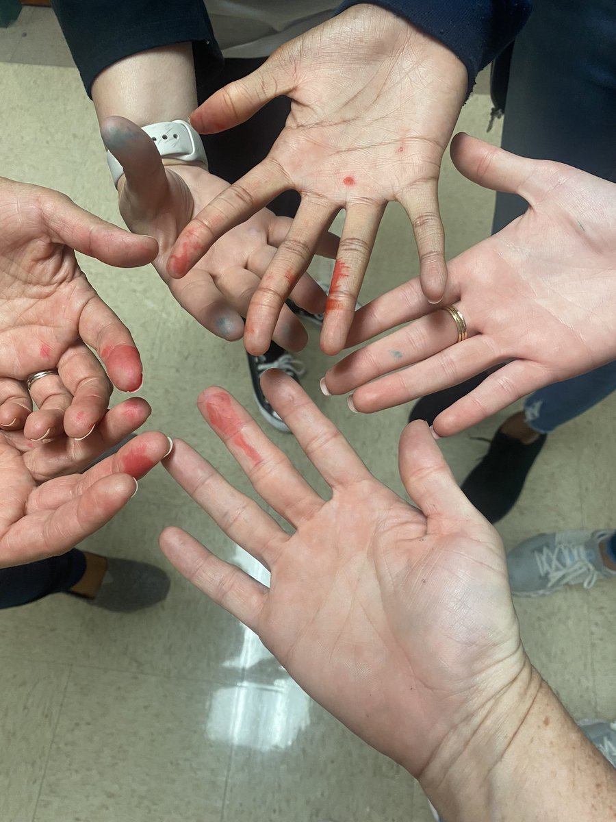 SPhillips2622's tweet photo. Second Grade @BeaverMST_Stars teachers love hands on science! Food coloring Friday to teach lab safety, making predictions and recording observations! #RainbowMilk @judy_alderete @CourtneyRaff2nd @grayson_cara #TeamExtra https://t.co/kvspF6qL8X