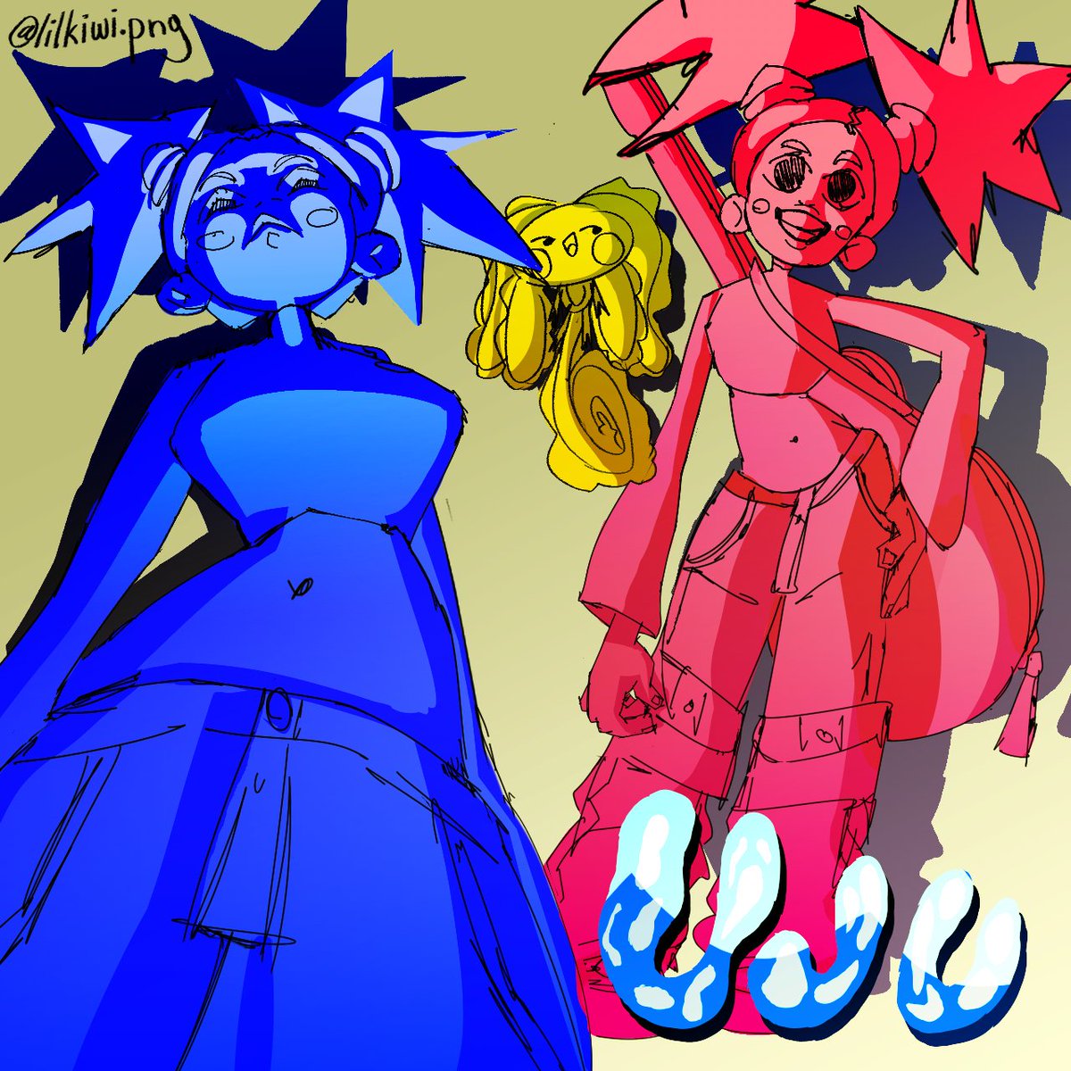 lilkiwifr's tweet photo. Uju and her magic axolotl named Bobble. She plays bass n shit. Also the gradient tool is fun
#art #artist #artistsontwitter #oc #originalcharacter #bass #axolotl #drawing #drawingwhileblack #draw #blackcharacterdesign #blackcharacters #blackcharacter https://t.co/qoqdA9UC1n