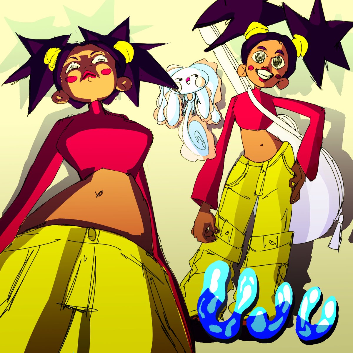 lilkiwifr's tweet photo. Uju and her magic axolotl named Bobble. She plays bass n shit. Also the gradient tool is fun
#art #artist #artistsontwitter #oc #originalcharacter #bass #axolotl #drawing #drawingwhileblack #draw #blackcharacterdesign #blackcharacters #blackcharacter https://t.co/qoqdA9UC1n