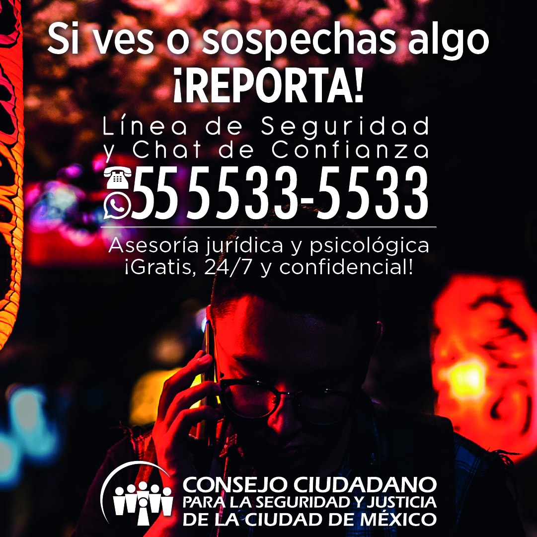 elconsejomx's tweet photo. El #Canasteo es una práctica delictiva en antros, bares o fiestas, donde vierten sustancias tóxicas a tus alimentos y bebidas para convertirte en su víctima. No dejes que pase. Ante cualquier conducta sospechosa, reporta a la #LíneaDeSeguridad 55 5533 5533, es gratis  y 24/7 https://t.co/8lY7NWfPHp
