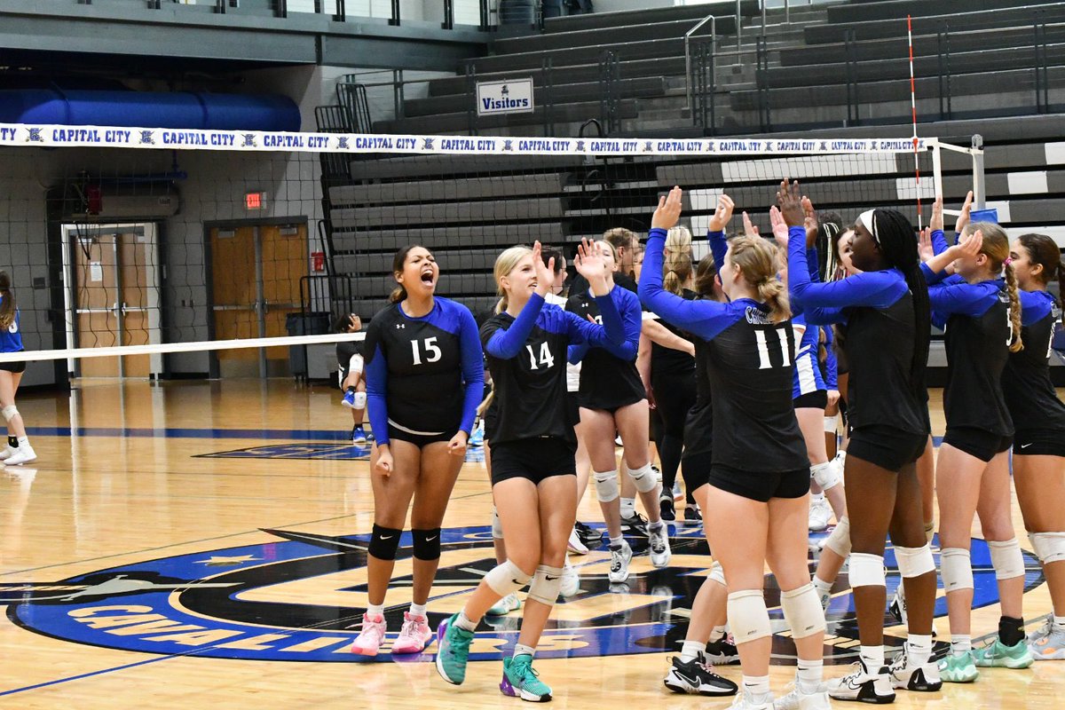 CapCityCavsVB's tweet photo. Blue and Silver Scrimmage was a total success tonight! Thank you to everyone who came out and donated snacks for the season! Your Lady Cavs are ready to make you proud! #Persevere #GoCavsGo #BleedBlue #CC4L https://t.co/5taNJnwQEb
