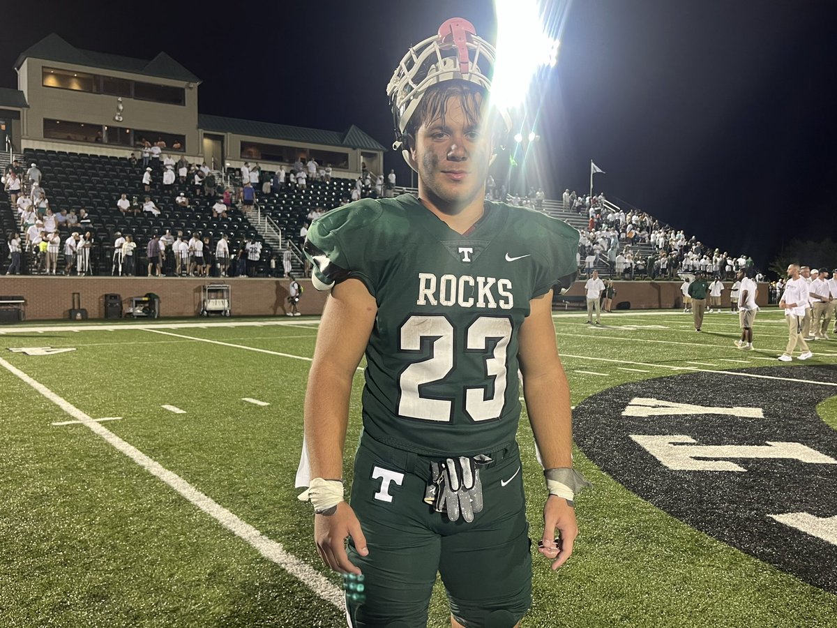 Daniel Hager (@danielhagerksr) on Twitter photo Trinityโs (<a href="/TrinityHSFB/">Trinity HS Football</a>) Clinton Sansbury on his three touchdown performance:
โThe O-Line was dominating in the trenches and the defense was setting us up with good field position. I had the easy jobโฆ finding the holes and making the right cuts.โ Trinityโs (<a href="/TrinityHSFB/">Trinity HS Football</a>) Clinton Sansbury on his three touchdown performance:
โThe O-Line was dominating in the trenches and the defense was setting us up with good field position. I had the easy jobโฆ finding the holes and making the right cuts.โ