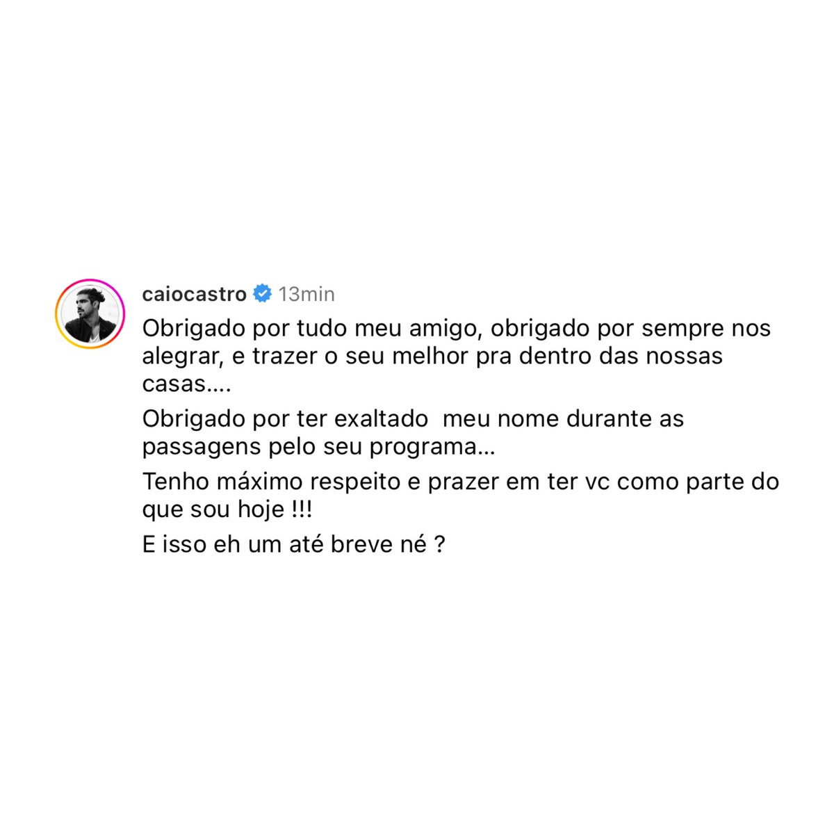 matheuscaseca's tweet photo. E o Caio Castro que matou o Faustão https://t.co/iavxw6KPcr