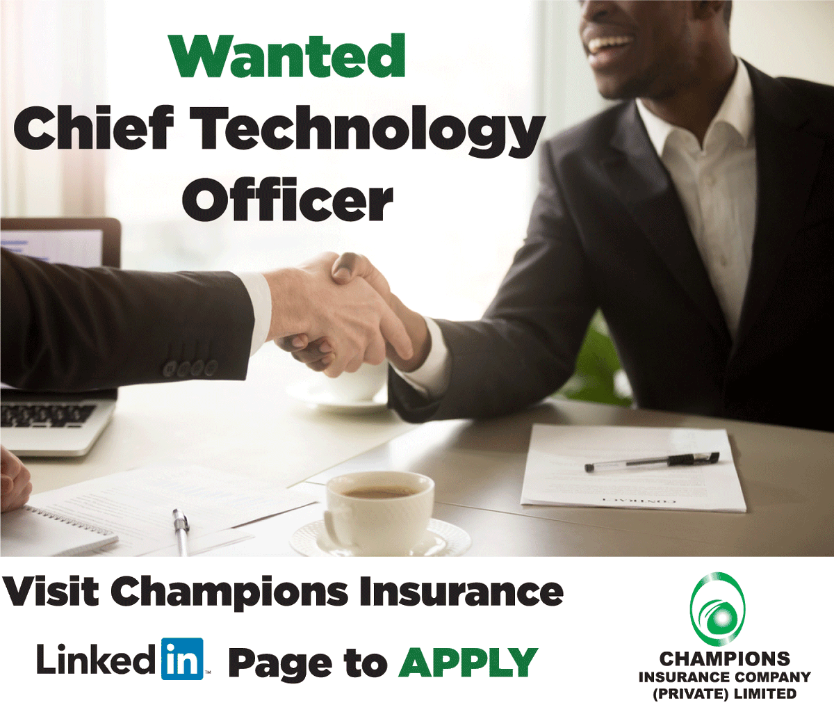 We are looking for a Chief Technology Officer to join our organization. Click the link below to apply linkedin.com/posts/champion…