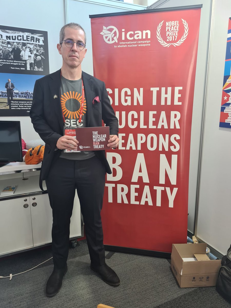 The Electrical Trades Union @ETU_national has been a staunch and long-term term anti-nuclear union. Thank you, National Secretary Michael Wright, for backing the #nuclearban 👏