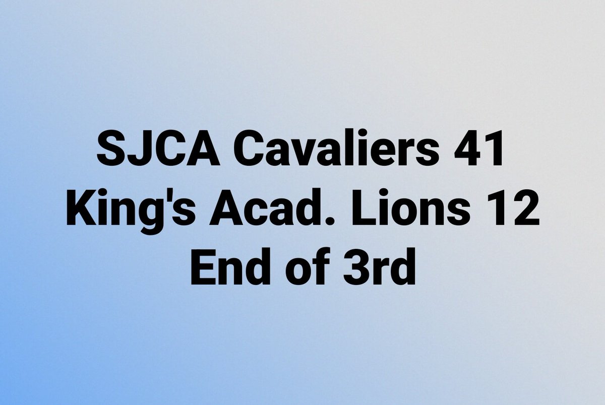 SJCA Athletics (@sjcacavaliers) on Twitter photo 