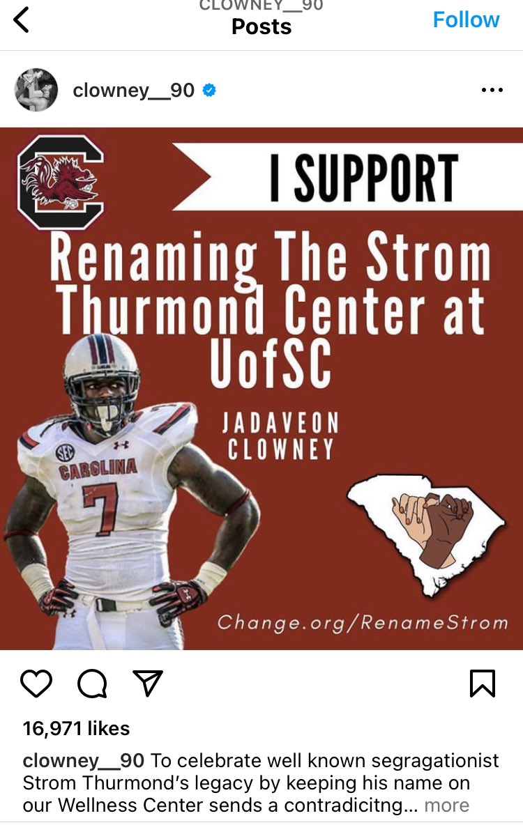 Not that I don’t think his record speaks for itself &amp; he’ll fit in really well as a Raven, but just for this, Jadeveon Clowney is cool by me