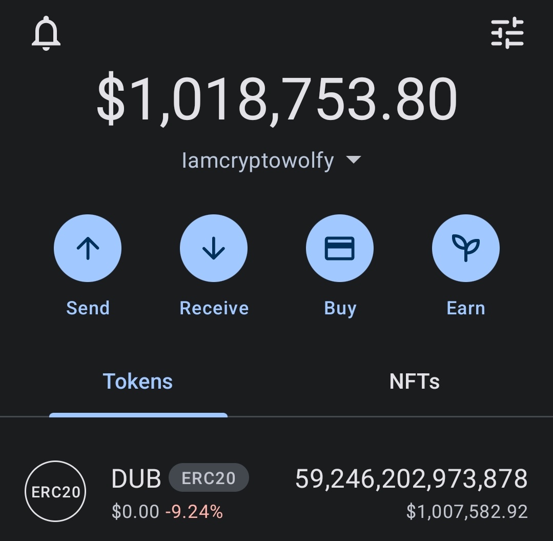 I WANA SEE 1000 RT FOR BURNING 1 MILLION DOLLAR $DUBX 🔥

Community:
t.me/DUBXOFFICIALPO…

Chart:
dextools.io/app/en/ether/p…
