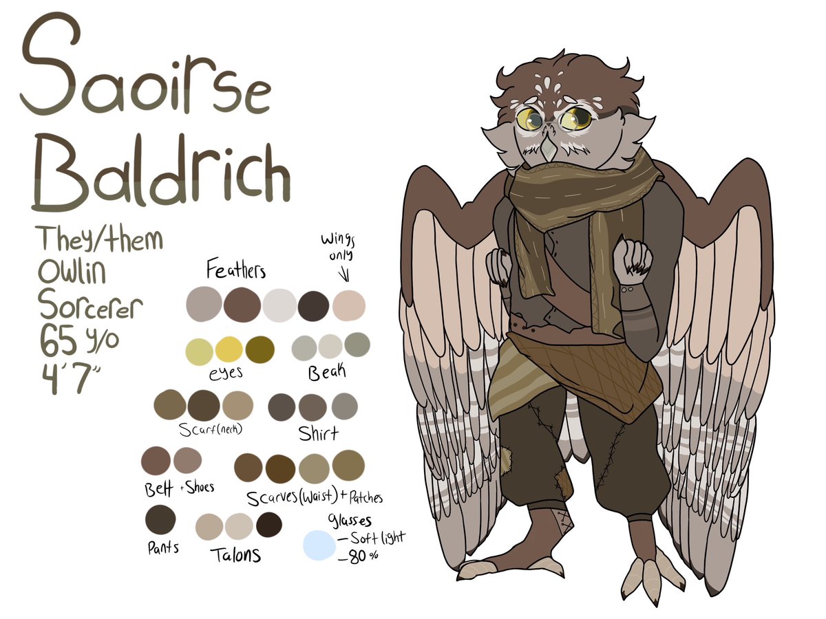 honeii_b's tweet photo. This can go here,, NEW CHARACTER!! Their name is Saoirse they’re a wild magic sorcerer and are the silliest of guys sweet old grandpa currently playing them in a campaign set in the underdark :DD #dnd5e #DnDcharacter https://t.co/N9sH8J5wbl